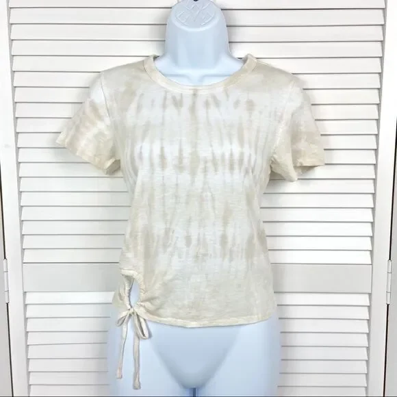 Aerie Neutral Tie Dye Keyhole Tee | Size XS | NEW - Picture 3 of 8